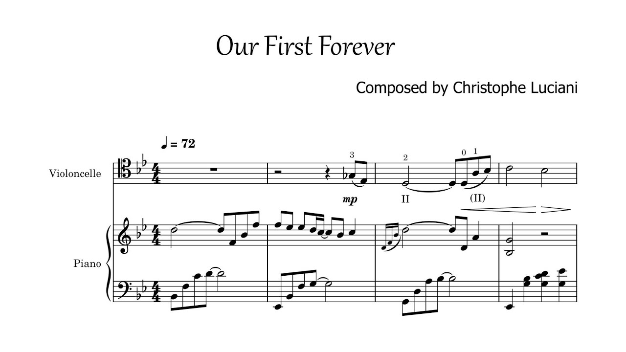 🎻🎹 Cello & Piano Sheet Music | Our First Forever | Official PDF
