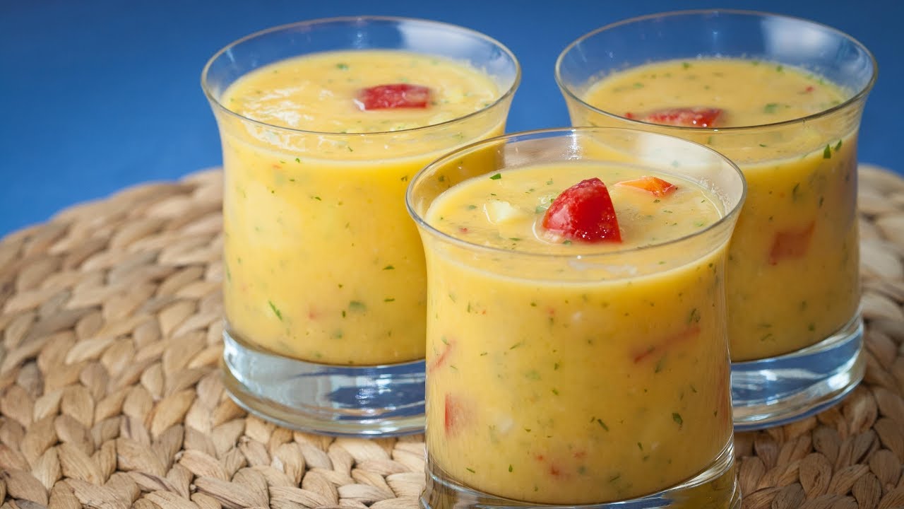 How to make a Mango Gazpacho Soup