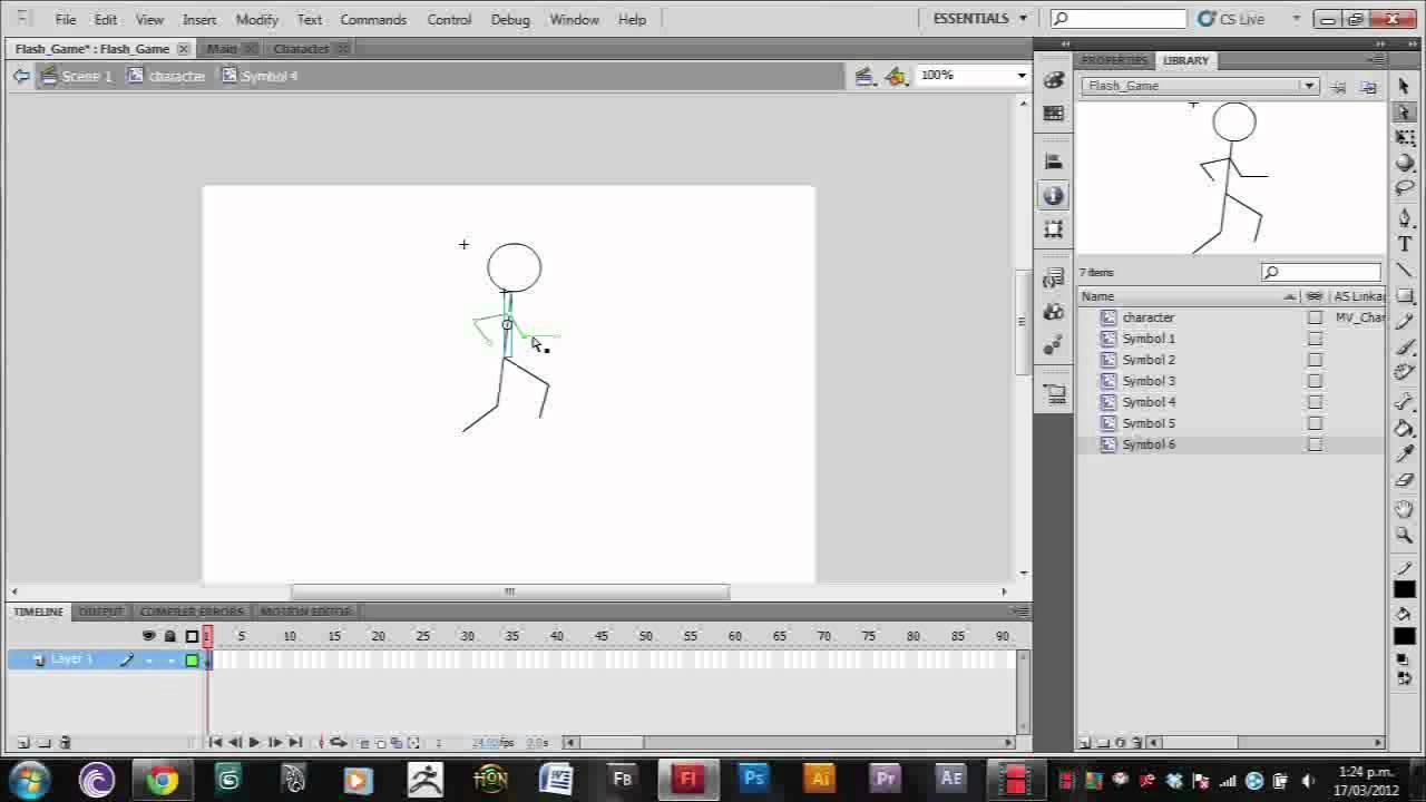 Flash Game Tutorial 5 - Accessing Multiple Character Animations