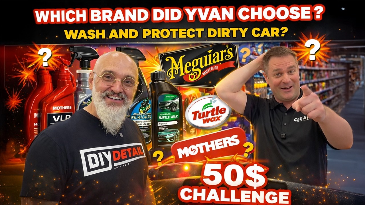 $50 Challenge Pan gives Yvan a budget to wash and wax with inexpensive products. #50dollarchallenge
