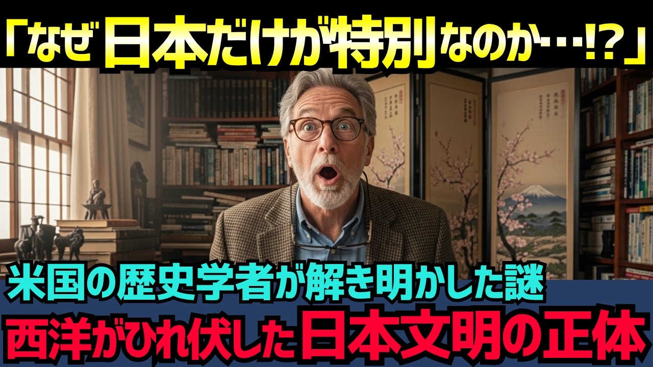 【海外の反応】「日本文明など存在しない…」と見下していた米国の教授が絶句。世界で最も異質な2600年続く奇跡と、日本人が無意識に守り抜いた誇り
