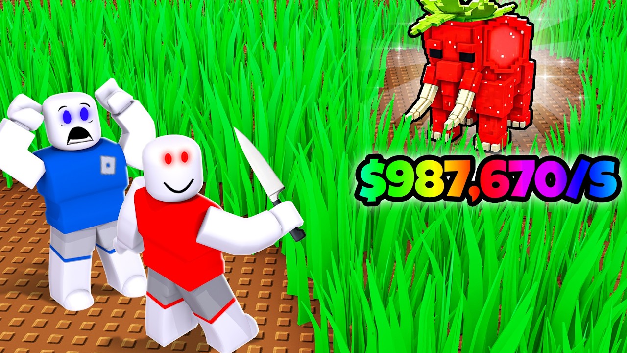 Getting EVERY BRAINROT in ROBLOX CUT GRASS FOR BRAINROT...