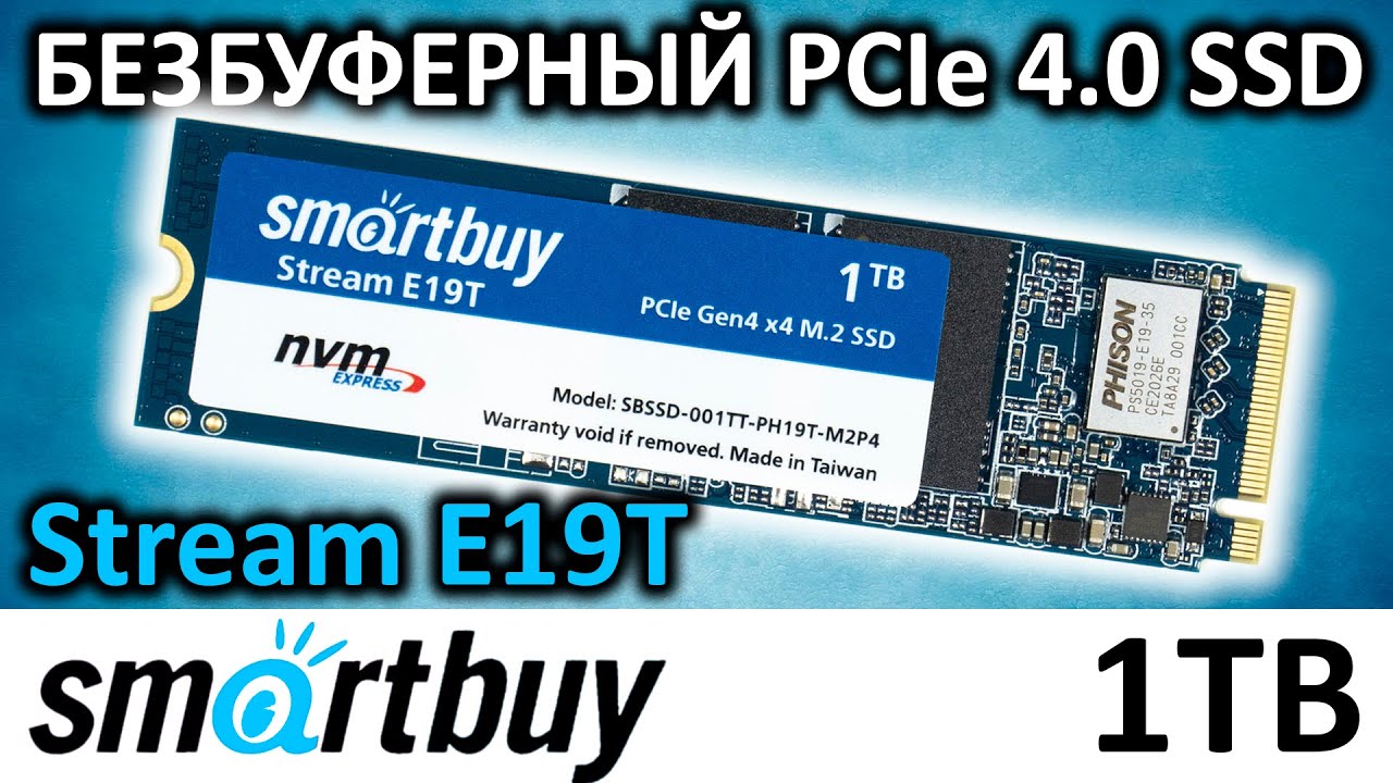 SSD Smartbuy Stream E19T 1TB SBSSD-001TT-PH19T-M2P4