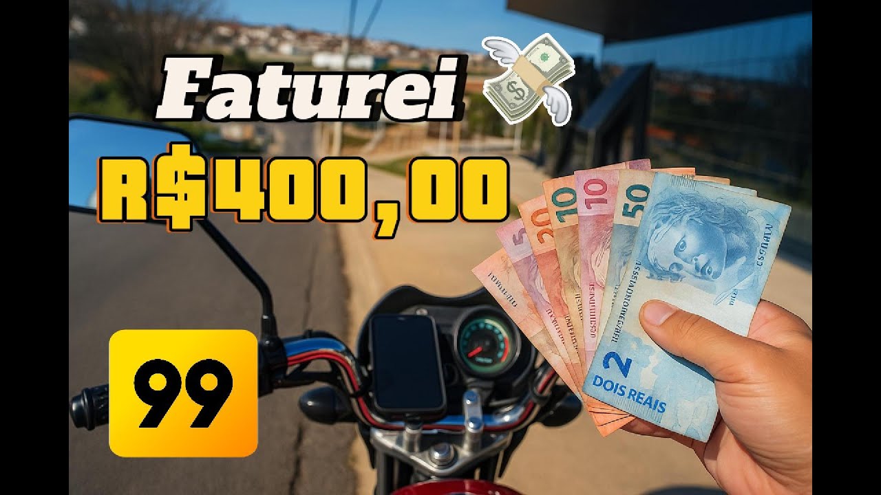 Faturei R$400,00 na 99 Moto 💸 Veja Como Consegui Esse Resultado!