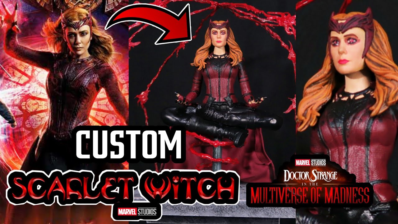 Custom SCARLET WITCH Dr Strange 2 Figura CUSTOM Titan Hero 2022