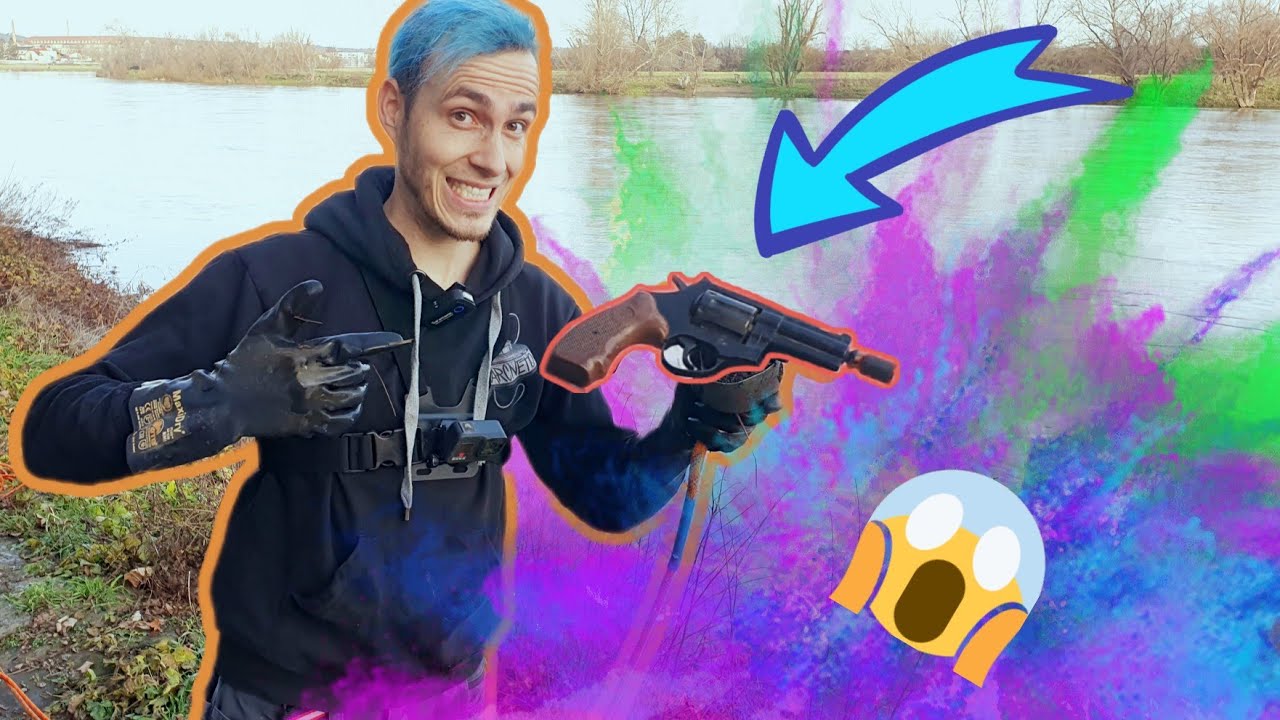 [GERMAN/Eng sub] 😳 Crazy things are hanging on the magnet!  Magnet fishing surprise |  treasure hunt