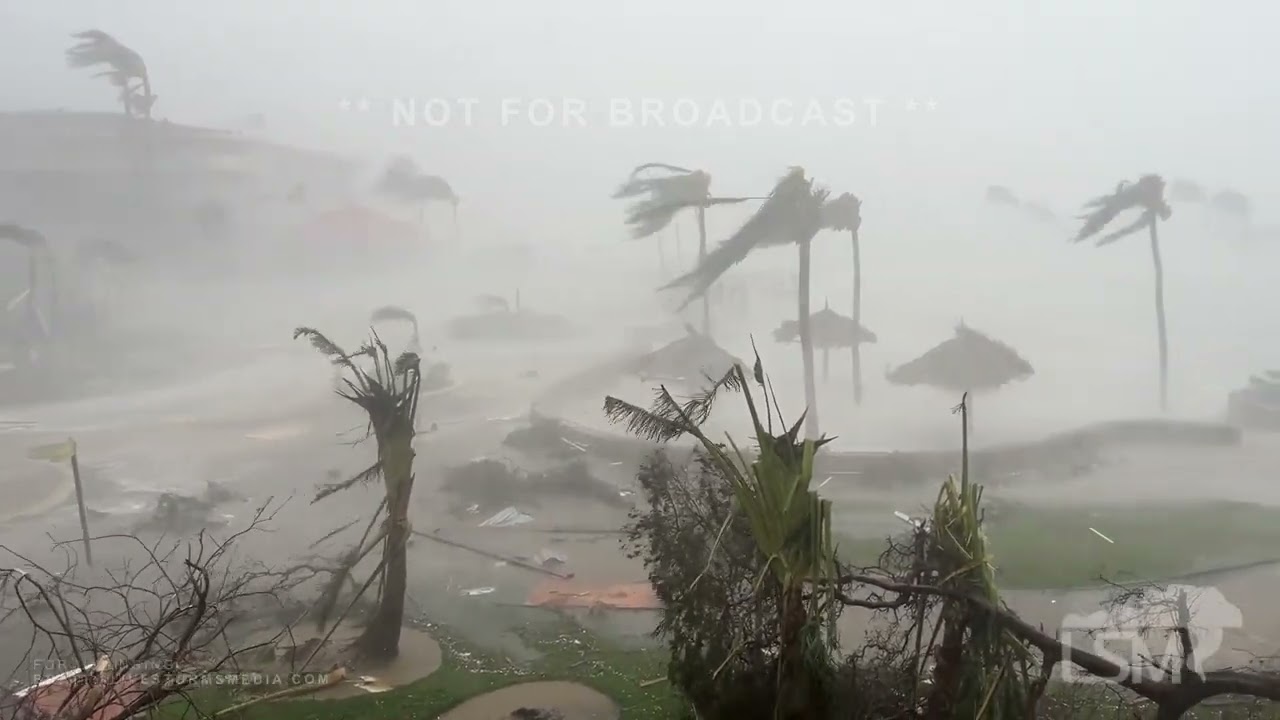 10-28-2025 Montego Bay, Jamaica - Category 5 Melissa Tears Apart Montego Bay - Destruction - Surge