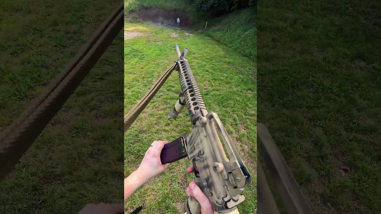 POV M16A4 AR-15 &mdash; Steel Hits & Reload 🎯