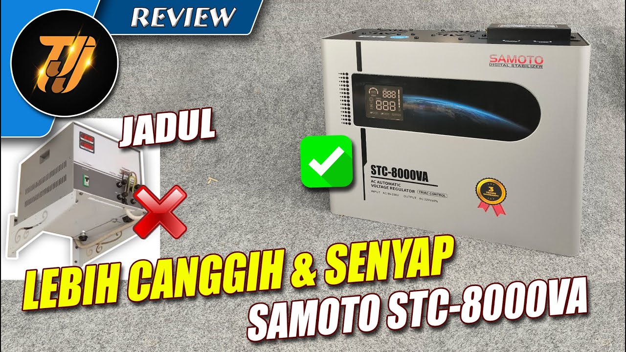Review Digital Stabiliser Canggih dan senyap, SAMOTO STC-8000VA