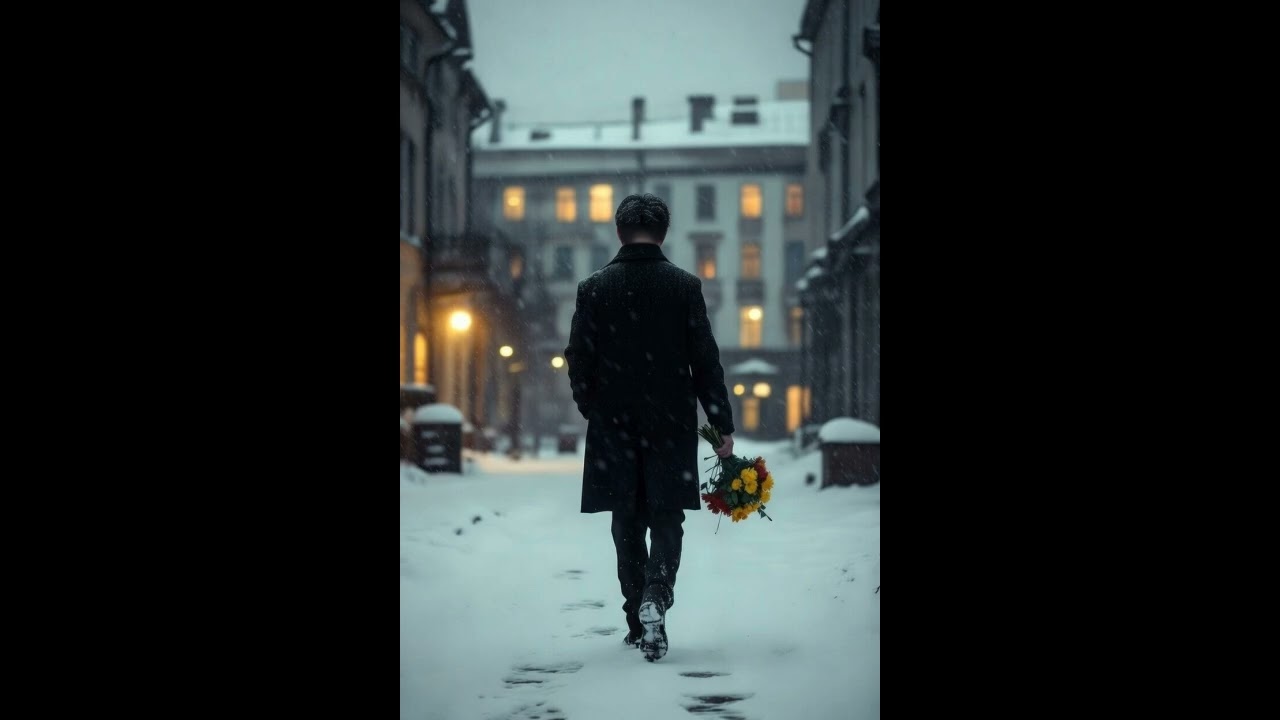 Вечерний Град -  Под снегом с цветами (AI)