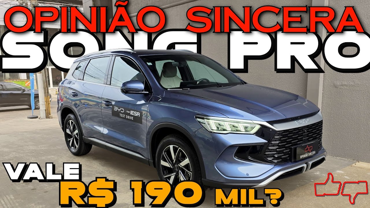 Novo BYD Song Pro 2025: Por R$ 190 mil é MELHOR que Toyota Corolla? SUV Híbrido Plug-in. AVALIAÇÃO!