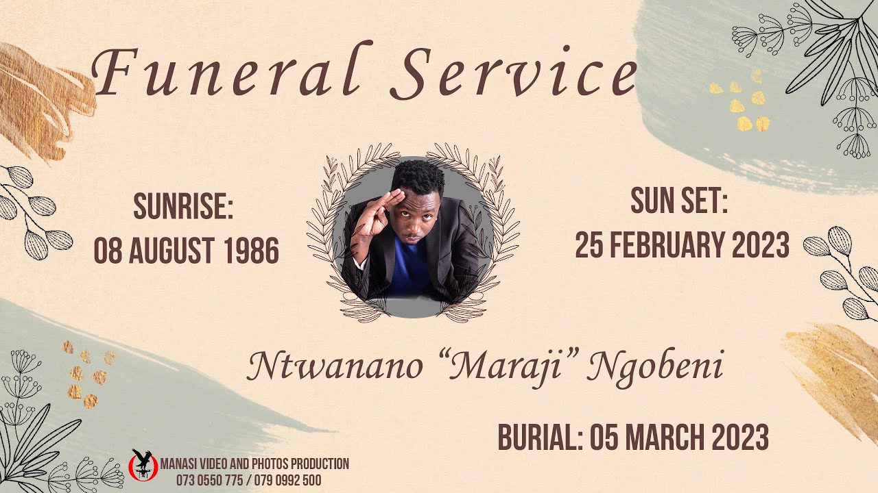 Funeral Service of Ntwanano Maraji Ngobeni Full HD Video