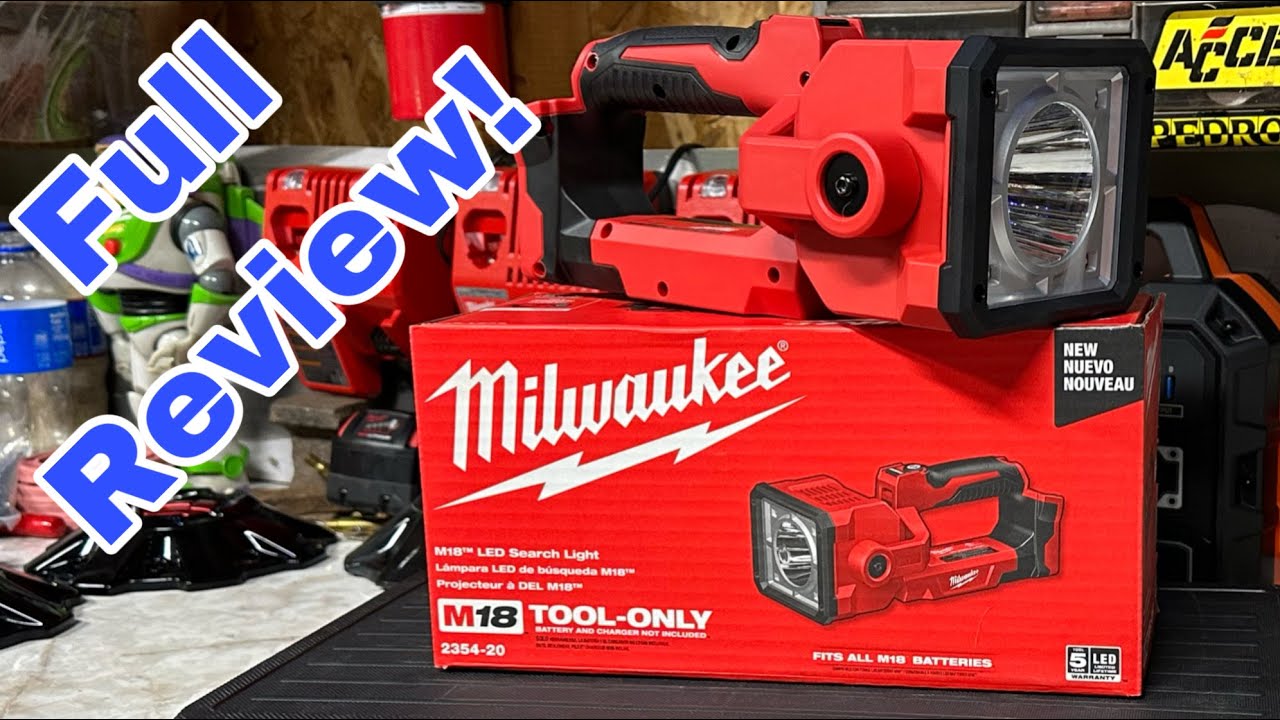 Milwaukee M18 LED Search Light Review and Test! 2354-20