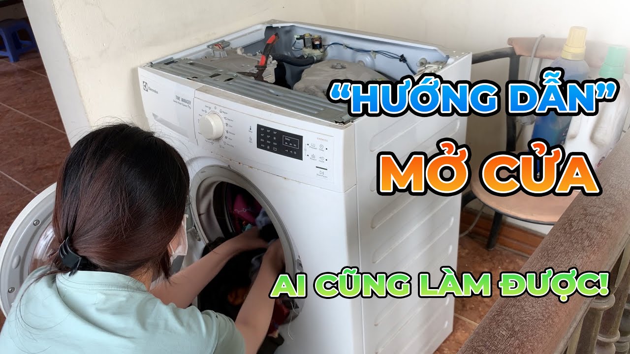 Cách Mở Cửa Máy Giặt Electrolux BỊ KẸT Chỉ Bằng 