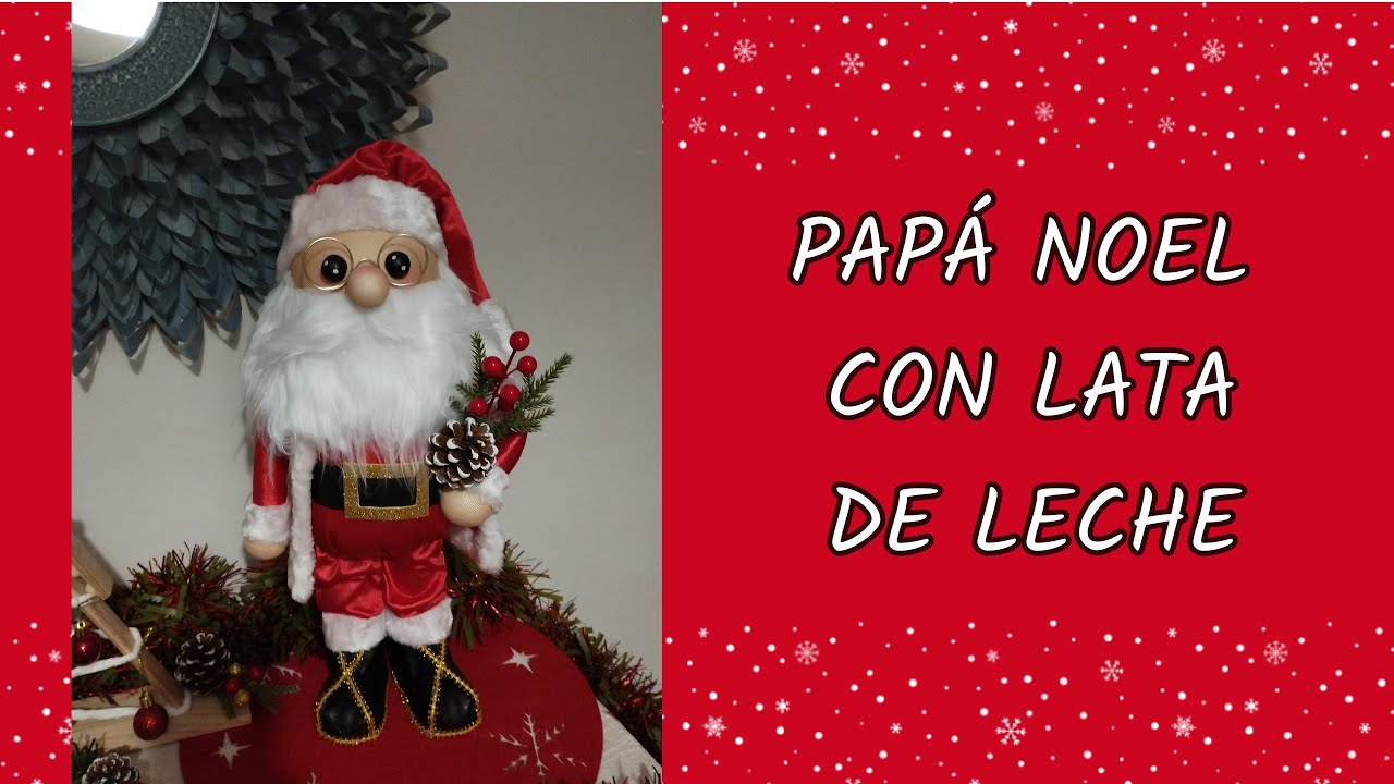 ¡Papá Noel hecho reciclando una lata! 🎄🎅❄️⛄🎁🌟🦌🎉 Santa Claus made by recycling a can 🎄🎅❄️⛄🎁🌟🦌🎉