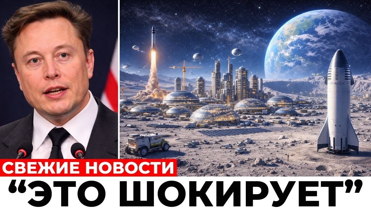 Как Илон Маск построит город на Луне