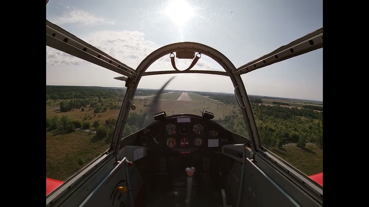 Zlín Z-226MS | Low pass over the former Soviet air base Milovice
