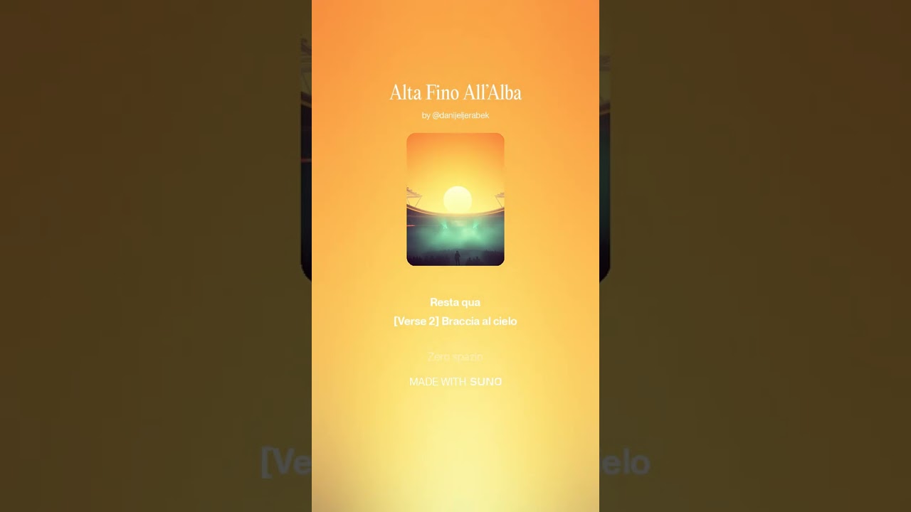 Alta Fino All’Alba