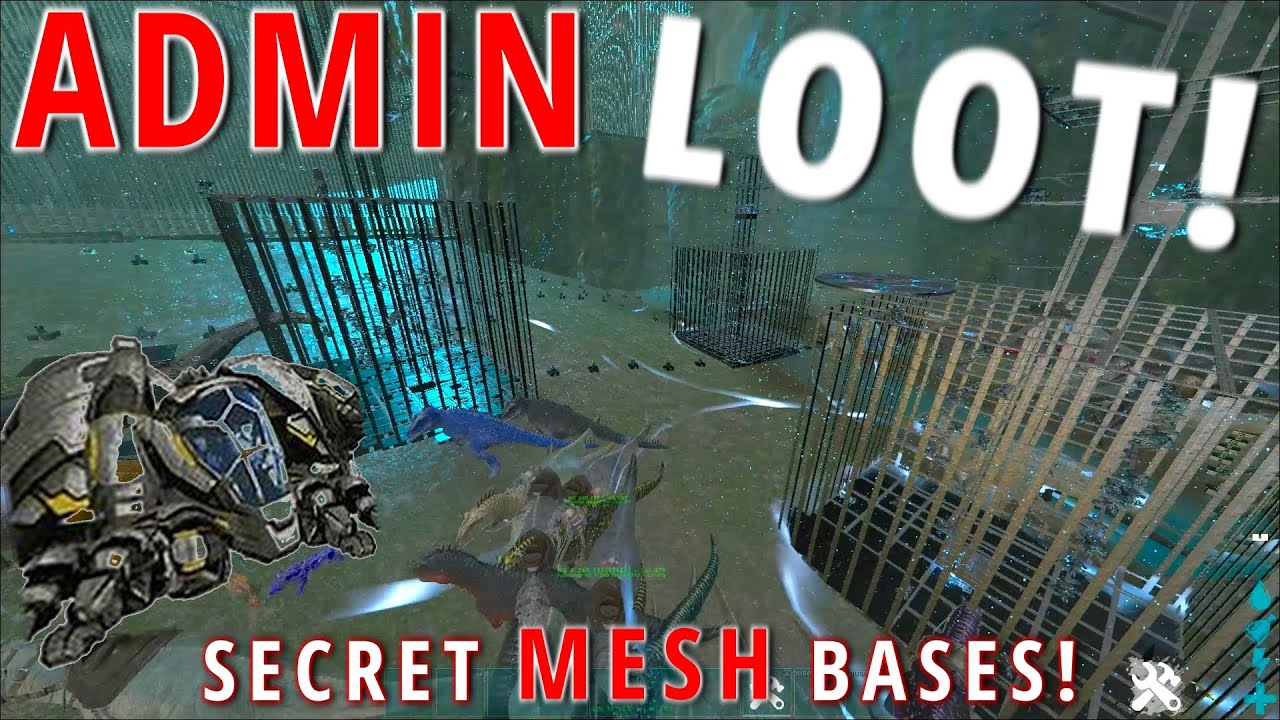 Admin Spawned Loot on Conquest Official! TEA's Base and Hidden MESH Bases! - ARK File Saves