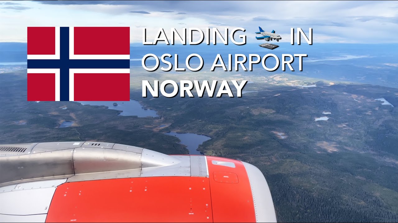 Landing 🛬 in #Oslo Gardermoen #airport in #Norway 🇳🇴 on SAS airlines