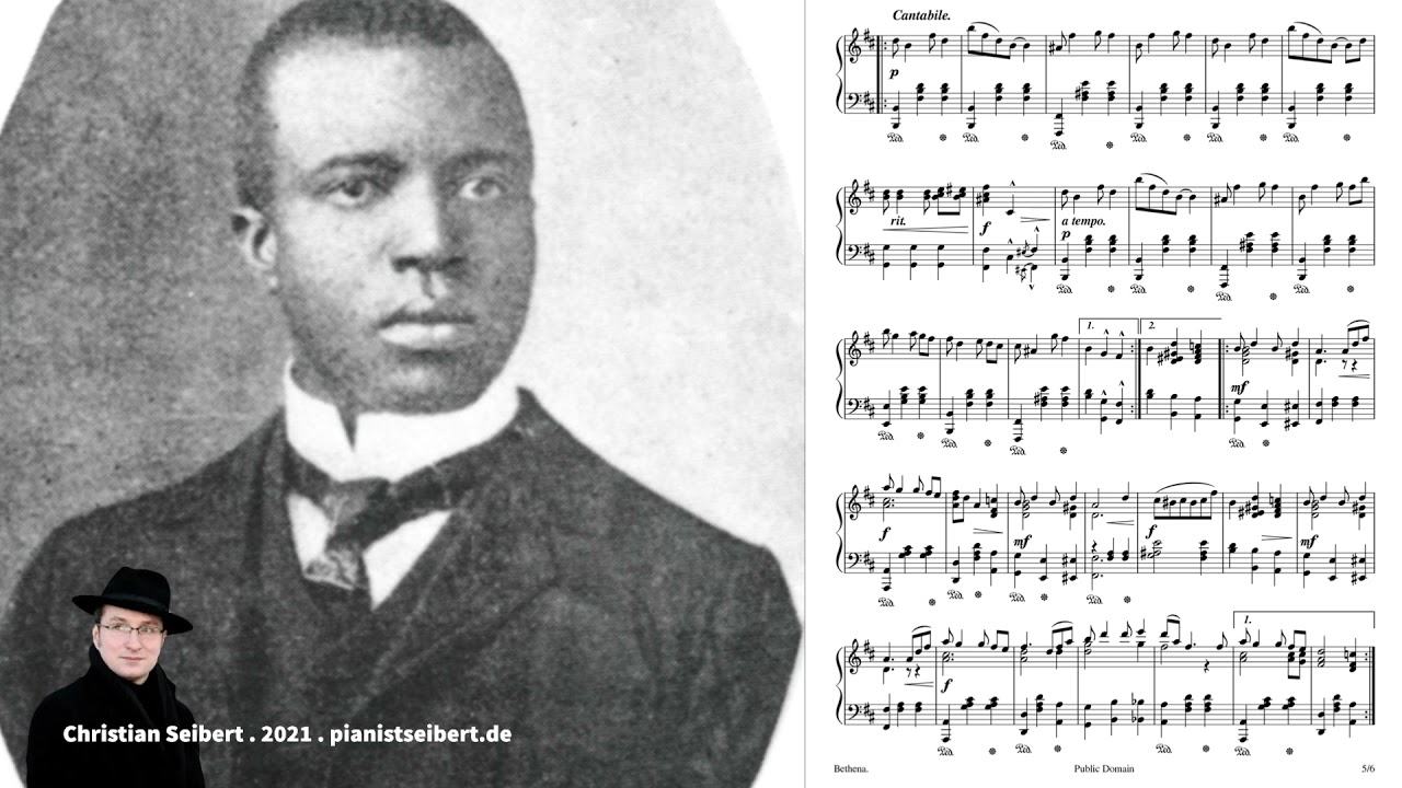 Scott Joplin: Bethena, A Concert  Waltz (piano solo)