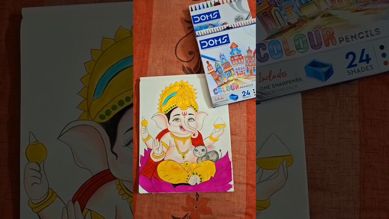 Cute ganesha drawing 