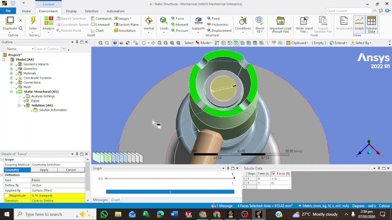 Screw jack Simulations with Ansys Workbench | Finite Element Analysis | Structural  Analysis #ansys