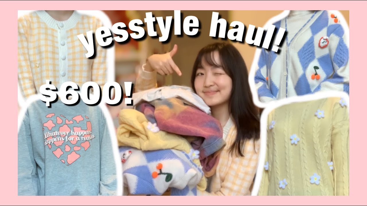 HUGE $600 YESSTYLE try-on haul 🌷 honest review 2022