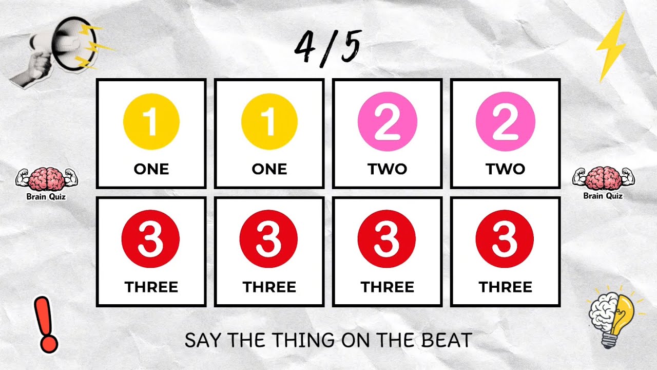 Say the number on beat Challenge | Level 1-3 | Easy to Insane