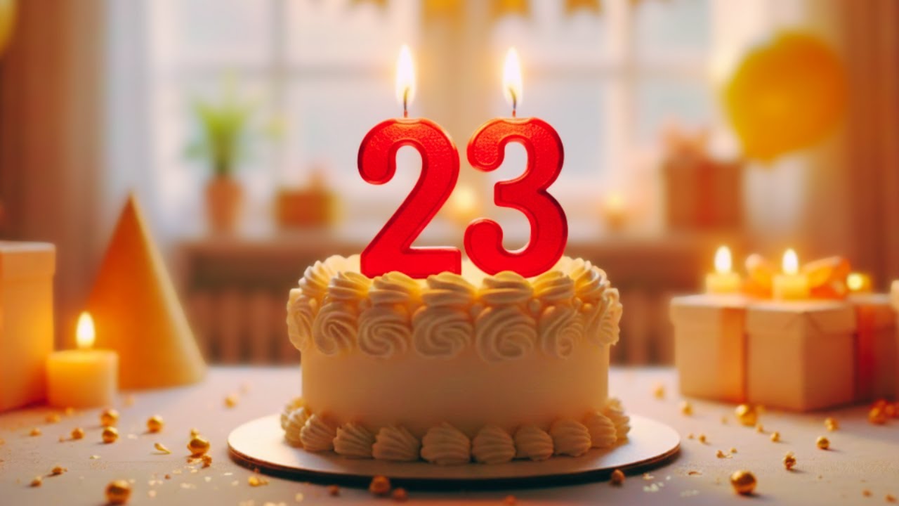 Happy 23 Birthday Song 🎂 | Cheers to becoming your best self (30 Minute Loop & Countdown)