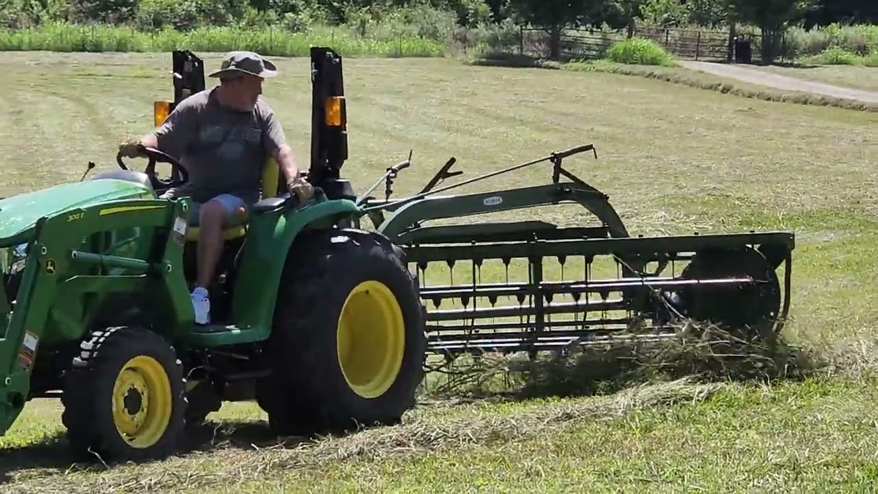 First Time Using the Oliver 207 Hay Rake