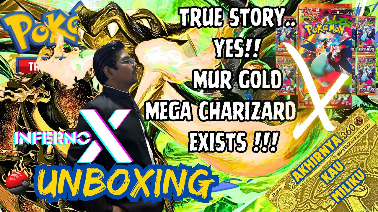 POKEMON TCG INFERNO X MUR GOLD CHARIZARD X EX