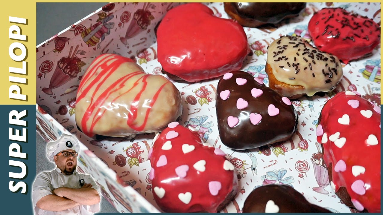 Corazones de donut para San Valentín - Receta