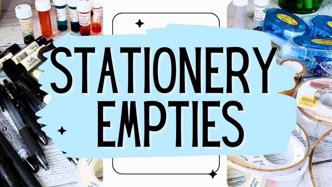 Stationery Supply Empties | What I Used Up In 2022
