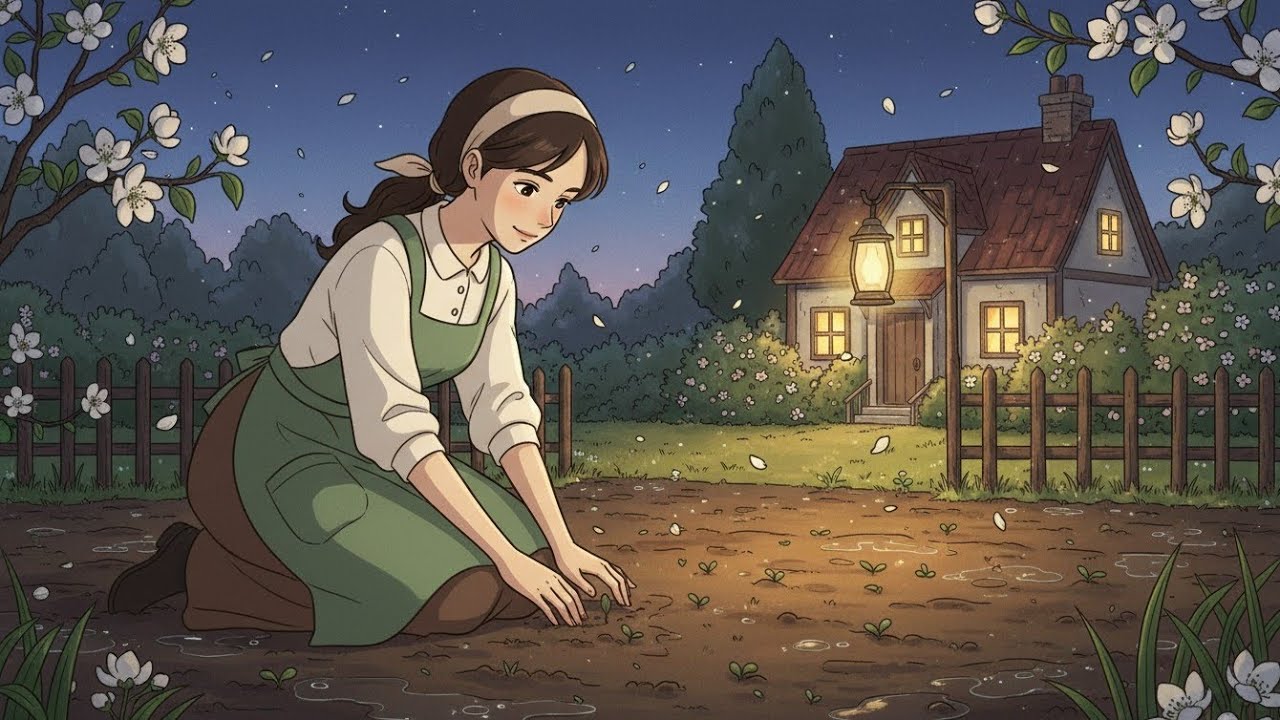 A Peaceful Life After the Rain / Ghibli style  slow living / Ghibli Style 