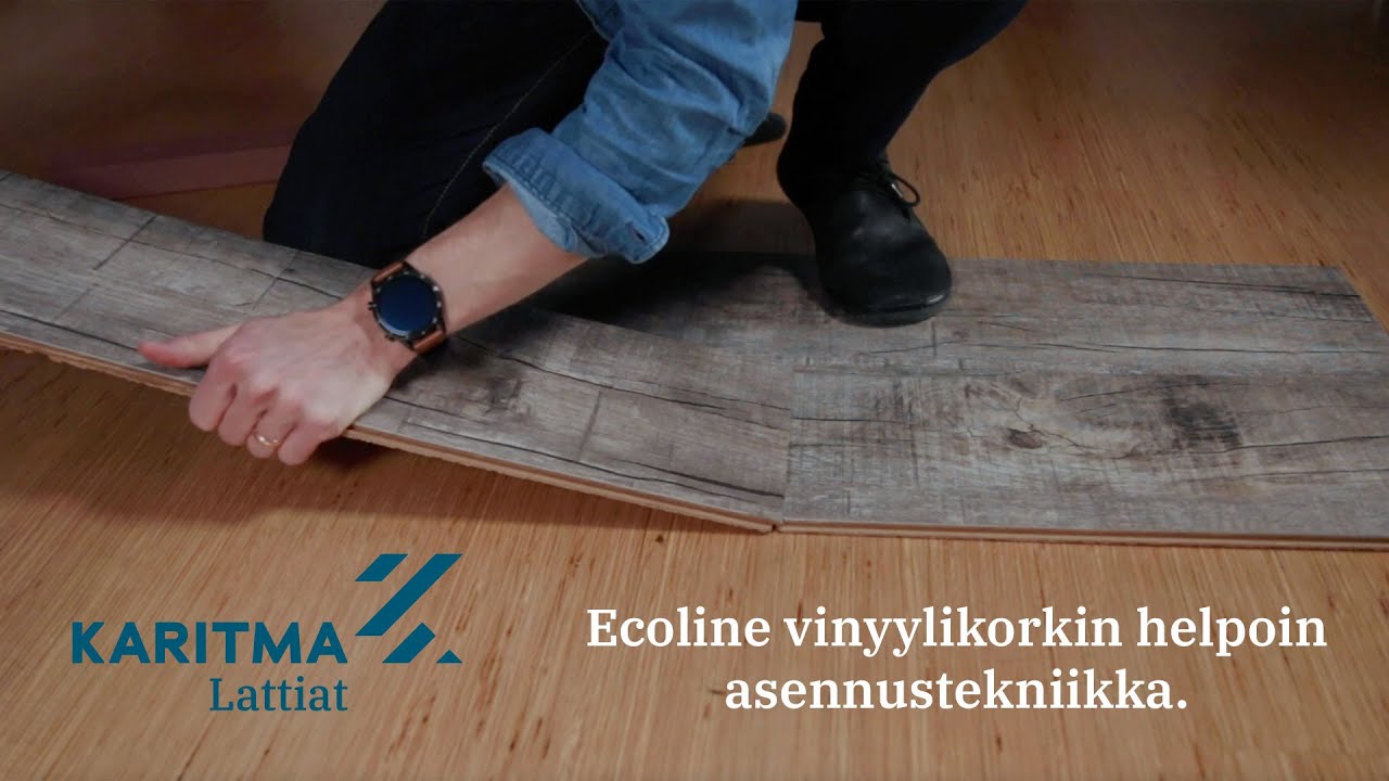 Ecoline vinyylikorkin asennus