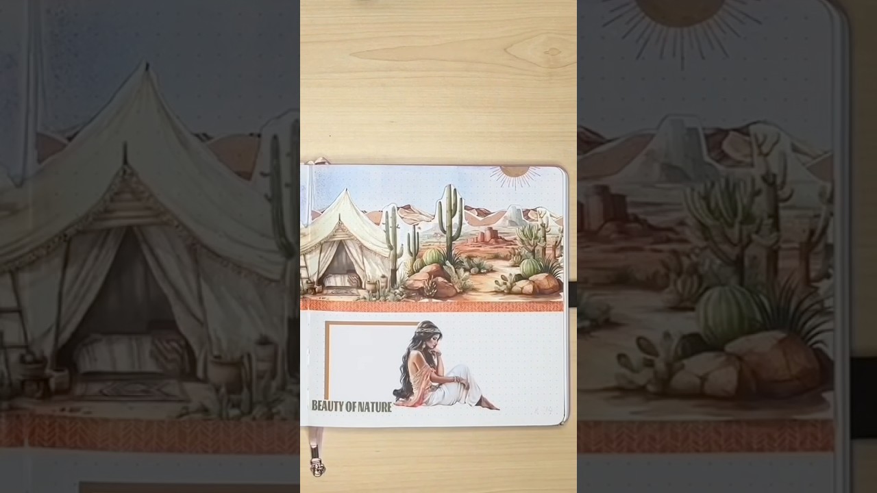 Horizontal Dutch Door journal pages #planwithme #creativejournal  #creativeinspiration