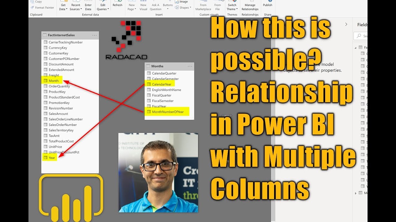 Связь в Power BI с несколькими столбцами