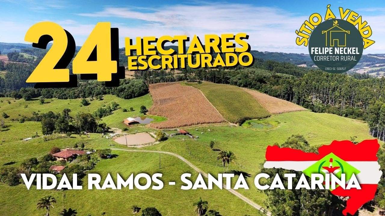 [VENDIDO] Sítio à venda de 24,5 hectares em Vidal Ramos - Santa Catarina