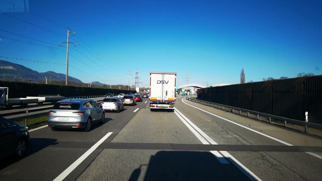 Mercedes Actros POV 4K 🚛 - Spiez nach Beringen - Stau bei Luterbach auf der A1 🇨🇭 #3