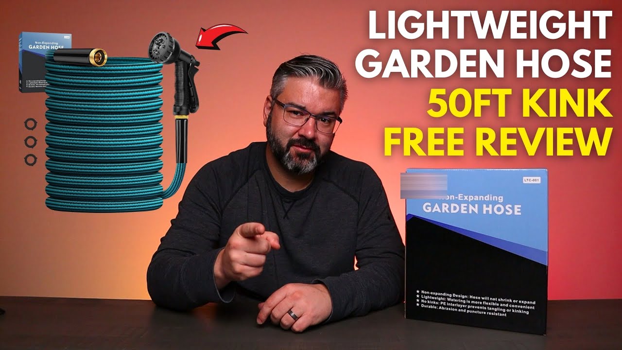 Lightweight Garden Hose - 50ft Kink Free Review!