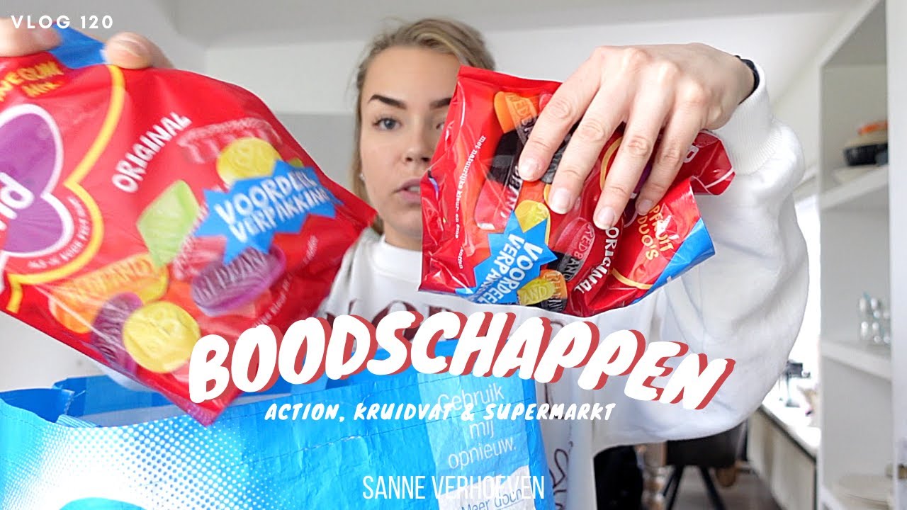 Boodschappen (& Kruidvat, Action) & Populaire TikTok lunch maken ❋ VLOG #120​​​ - Sanne Verhoeven