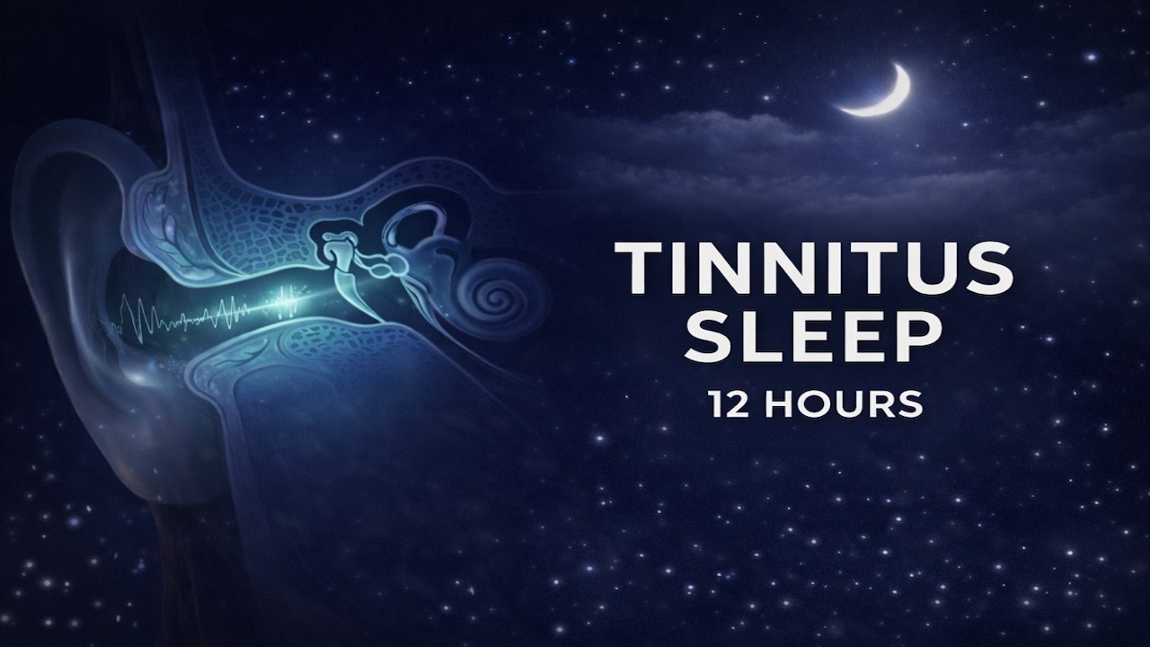 Sleep Audio for Tinnitus | Gentle Masking Audio All Night (12 Hours)