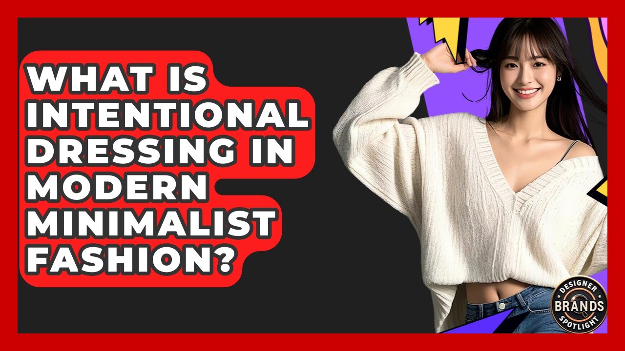 What Is Intentional Dressing In Modern Minimalist Fashion? - Designer Brands Spotlight