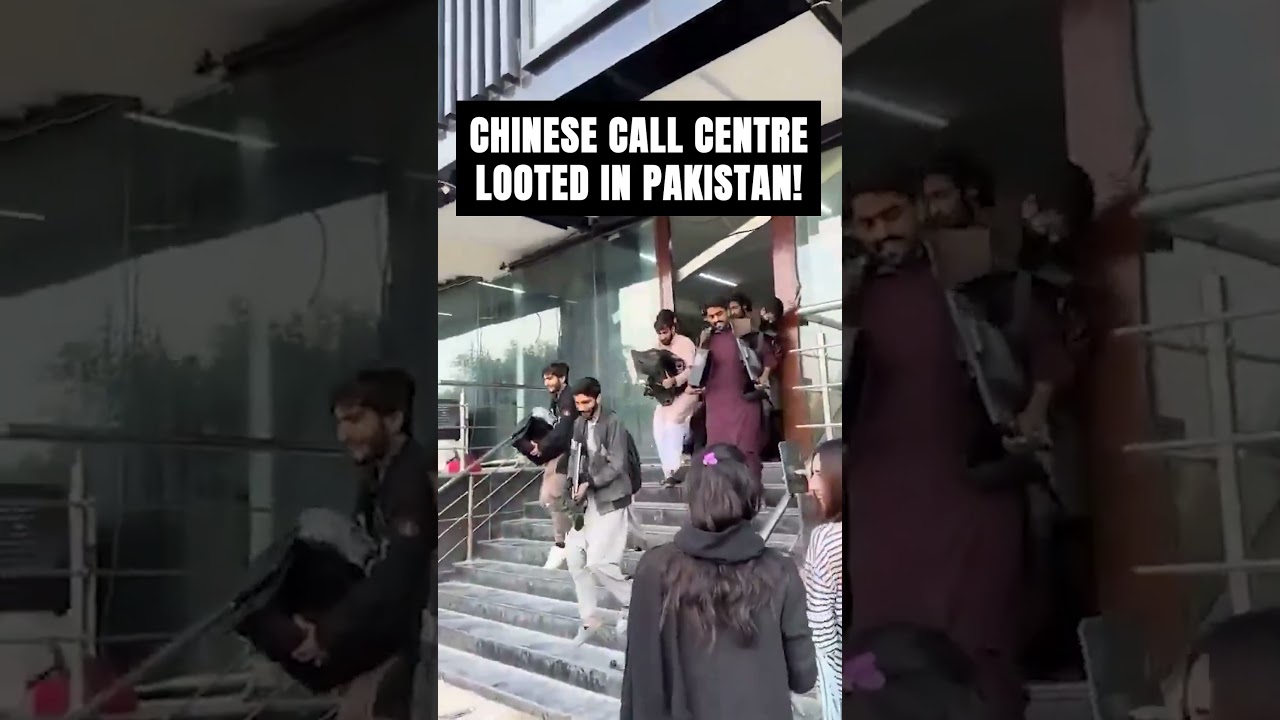 Chinese Call Center Looted In Pakistan! Locals Loot Laptops & Other Equipments After FIA Raid