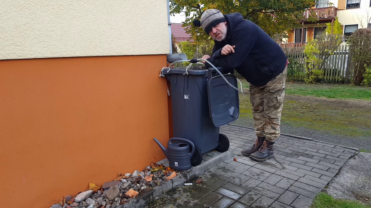 ★ Regentonne leeren ohne Strom ★ klapp auf ★