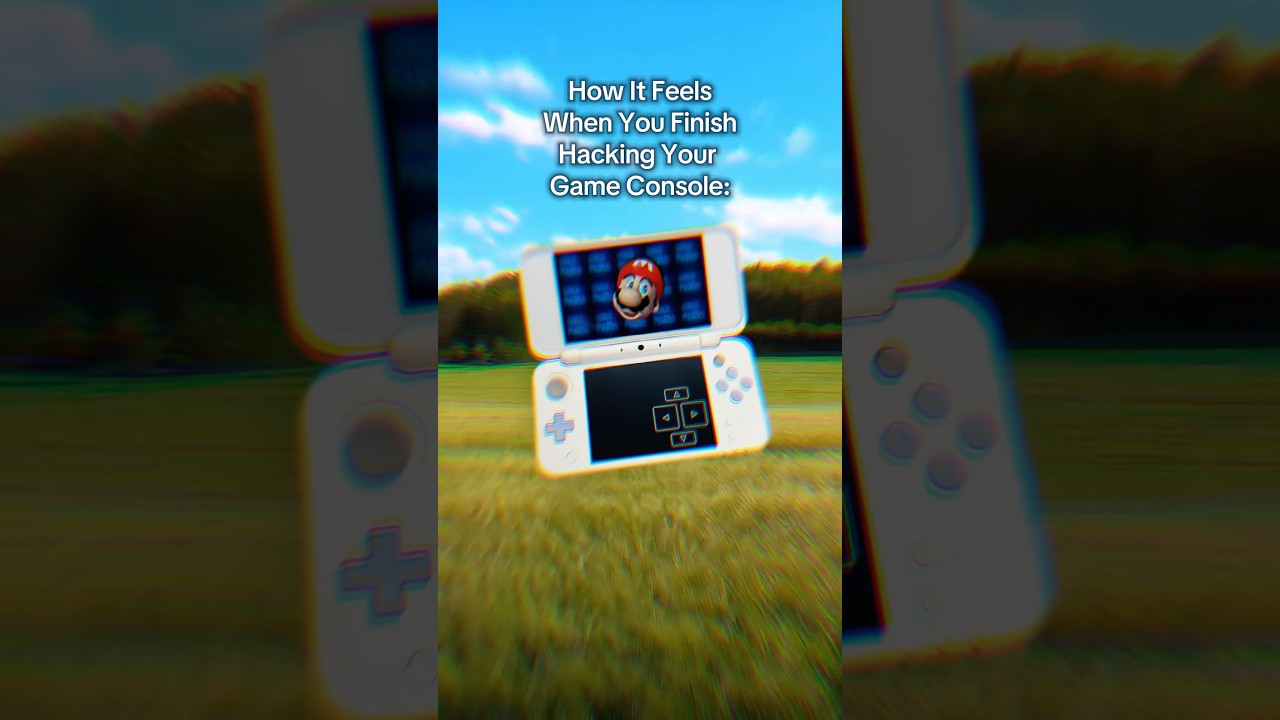 When You Finish Hacking your Game Console #modding #3ds #psvita #psp #retrogaming
