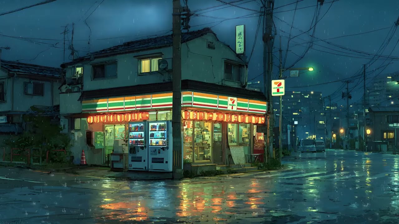 Tokyo After Midnight 🌙 Cozy Lofi & Rain Night Ambience in Tokyo