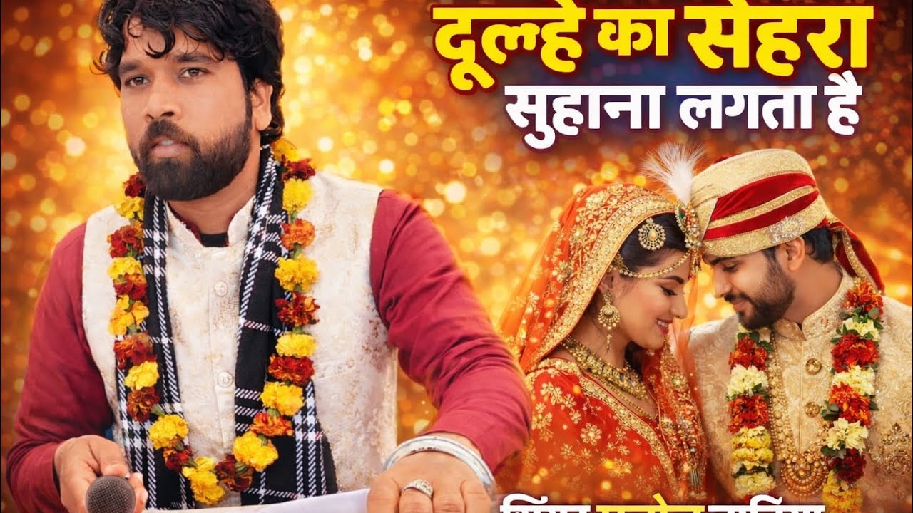 दूल्हे का सेहरा सुहाना लगता है // singer Manoj Janiya  // सत्संग में दूल्हा दुल्हन के लिए गाया गाना 