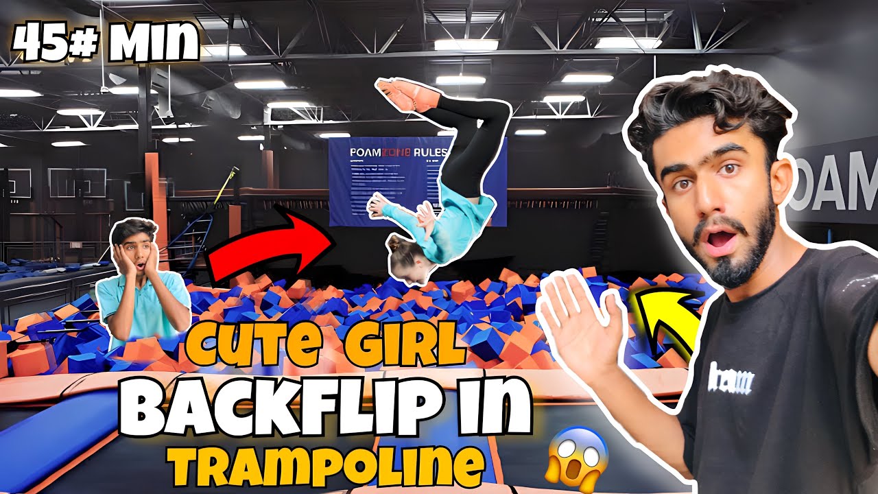 Girl Backflip In Trampoline😱 | Jumper me Bohot Masti ki | Emporium Mall